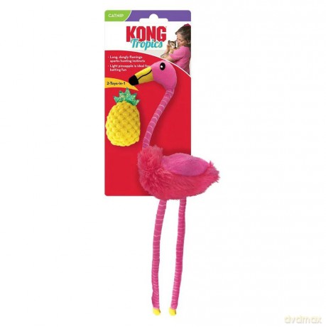 Zabawka pluszowa dla kota Flaming Kong - Tropics Flamingo 2-Pack 