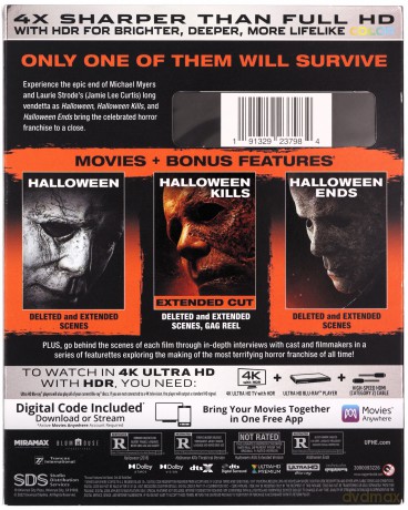 Halloween / Halloween Kills / Halloween Ends [2xBlu-Ray 4K]+[Blu-Ray]