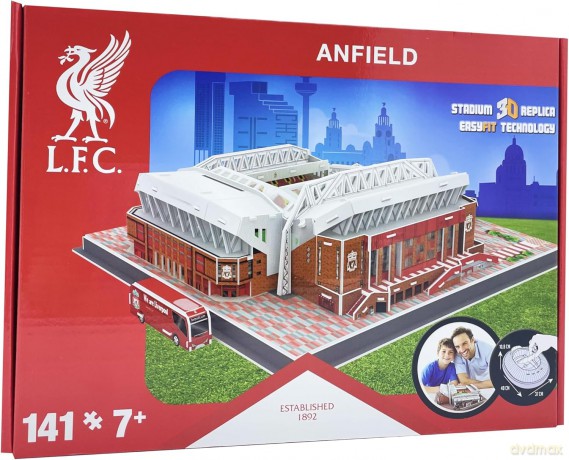 Liverpool Anfield 3D Stadium (updated for 2024) [PUZZLE]