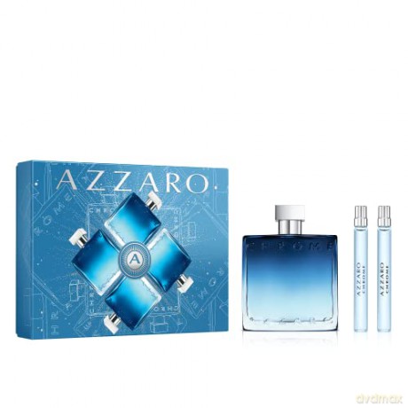 Azzaro Chrome - woda perfumowana 100 ml + woda perfumowana 10 ml + woda toaletowa 10 ml
