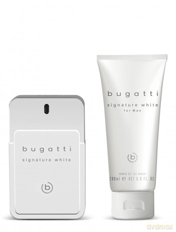 Bugatti Signature White - woda toaletowa 100 ml + sprchový gel 200 ml
