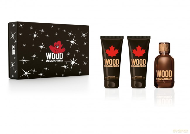 Dsquared˛ Wood For Him - woda toaletowa 100 ml + sprchový gel 100 ml + balzám po holení 100 ml
