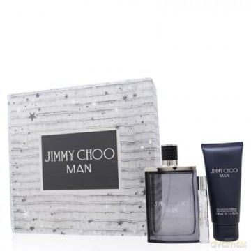 Jimmy Choo Man - woda toaletowa 100 ml + sprchový gel 100 ml + woda toaletowa 7,5 ml