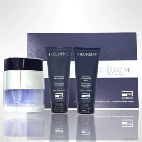 Rue Broca Theoreme Pour Homme - woda perfumowana 90 ml + sprchový gel 100 ml + balzám po holení 100 ml