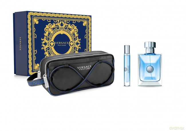 Versace Pour Homme - woda toaletowa 100 ml + woda toaletowa 10 ml + cosmetic bag