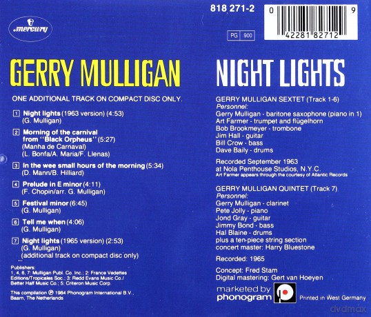 Mulligan: Night Lights [CD]
