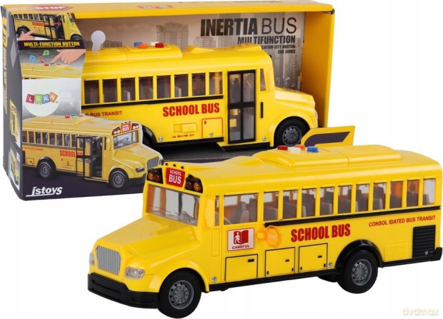 Autobus szkolny napęd frykcyjny światło dźwięk