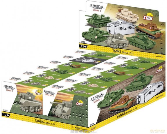 Historical Collection Czołgi 1:72 Seria I (12szt) [KLOCKI]