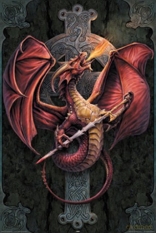 Anne Stokes - Celtic Dragon [PLAKAT]