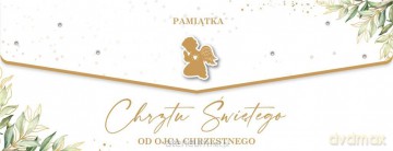 Karnet Chrzest od ojca chrzestnego