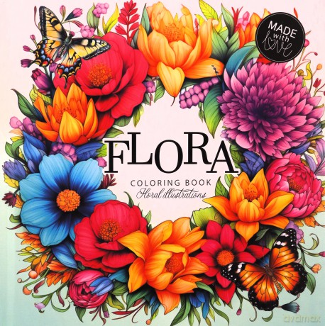 Kolorowanka 160x160 Flora Kwiaty