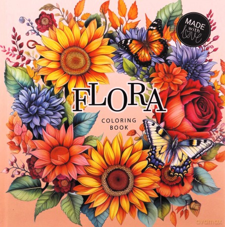 Kolorowanka 160x160 Flora Kwiaty