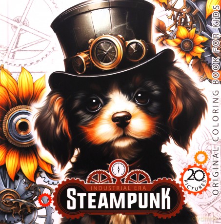 Kolorowanka 160x160 Steampunk Pies