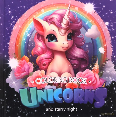 Kolorowanka 160x160 Unicorns Jednorożce