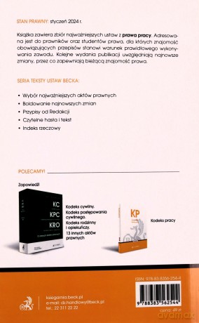 KP. Kodeks pracy oraz ustawy towarzyszące [KSIĄŻKA]
