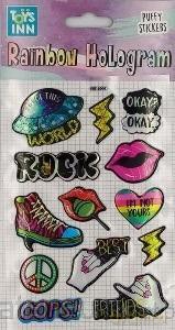 Naklejki rainbow hologram - Rock