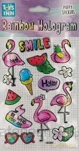 Naklejki rainbow hologram - Smile