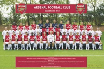 Arsenal Londyn Zdjęcie Drużynowe 11/12 [PLAKAT]