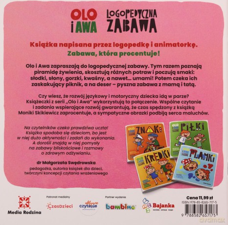 Olo i Awa. Logopedyczna zabawa. Smaki - Monika Skikiewicz, Tomasz Samojlik [KSIĄŻKA]
