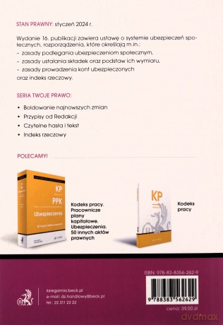 Ubezpieczenia społeczne w.16 [KSIĄŻKA]