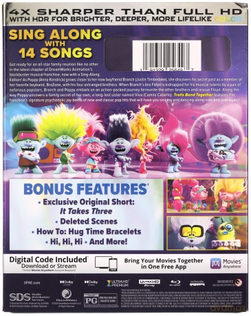 Trolls Band Together (Trolle 3) [Blu-Ray 4K]+[Blu-Ray]