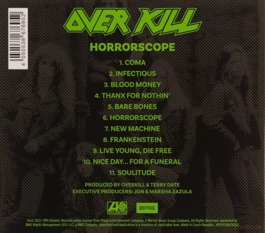 Overkill: Horrorscope [CD]
