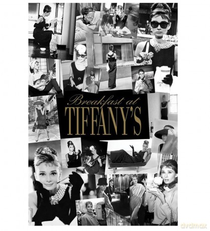 Audrey Hepburn (Breakfast At Tiffany's Collage) [PLAKAT]