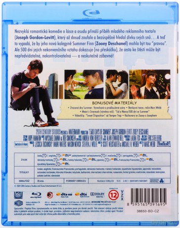 500 Days of Summer (500 dni miłości) [Blu-Ray]