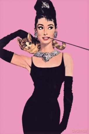 Audrey Hepburn (Pink) [PLAKAT]