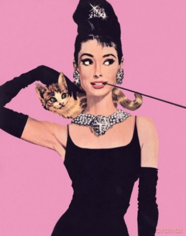 Audrey Hepburn (Pink) [PLAKAT]