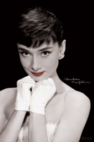 Audrey Hepburn (Red Lips) [PLAKAT]