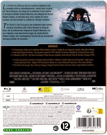 007 James Bond The World Is Not Enough (Świat to za mało) (steelbook) [Blu-Ray]+[DVD]