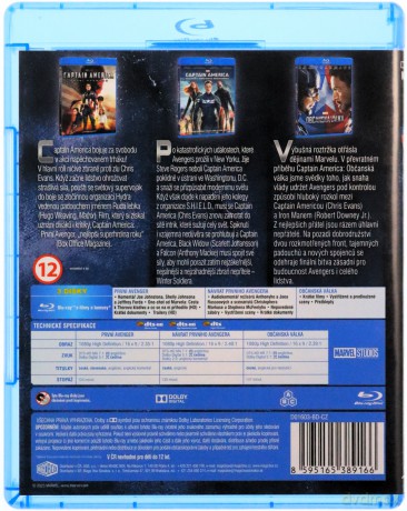 Captain America 1-3 Kolekcja [3xBlu-Ray]