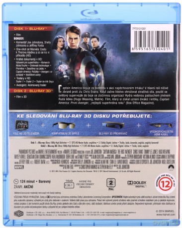 Captain America: Pierwsze starcie [Blu-Ray 3D]+[Blu-Ray]
