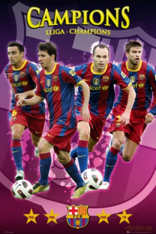 Barcelona Champions Zawodnicy [PLAKAT]
