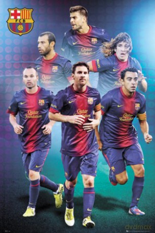 Barcelona Zawodnicy 12/13 [PLAKAT]
