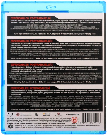 The Expendables 1-4 (Niezniszczalni 1-4) [4xBlu-Ray]