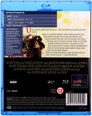 The Greatest Game Ever Played (Najwspanialsza gra w dziejach) [Blu-Ray]