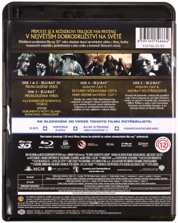 Hobbit: Niezwykła Podróż 3D (wydanie rozszerzone) [2xBlu-Ray 3D]+[3xBlu-Ray]