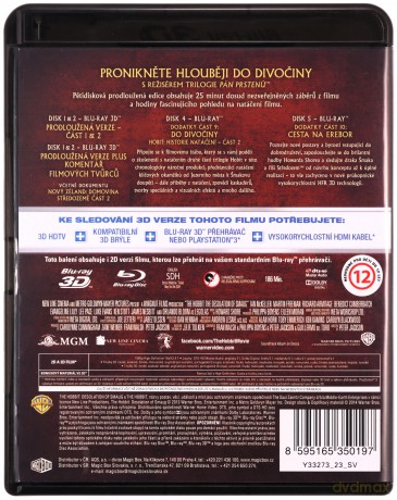 Hobbit: Pustkowie Smauga (wydanie rozszerzone) [2xBlu-Ray 3D]+[3xBlu-Ray