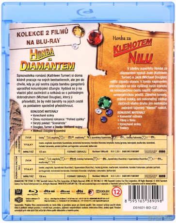 Miłość, szmaragd i krokodyl / Klejnot Nilu [2xBlu-Ray]