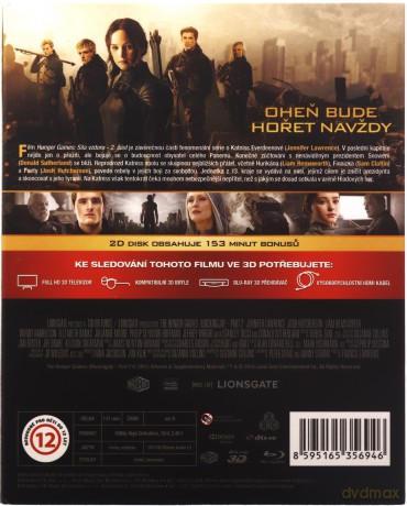 The Hunger Games: Mockingjay - Part 2 (Igrzyska śmierci: Kosogłos. Część 2) [Blu-Ray 3D+[Blu-Ray]