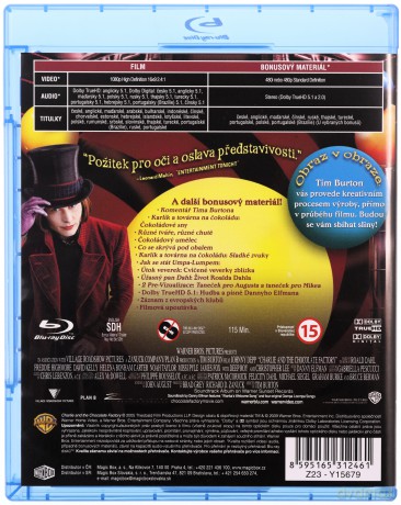 Charlie i fabryka czekolady ( Charlie and the Chocolate Factory) [Blu-Ray]