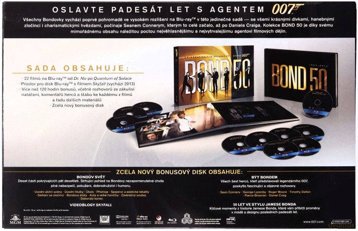 007 James Bond Kolekcja z okazji 50 rocznicy [24xBlu-Ray]