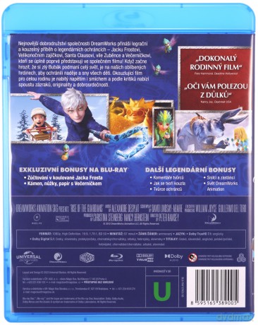 Strażnicy marzeń (Rise of the Guardians) [Blu-Ray]