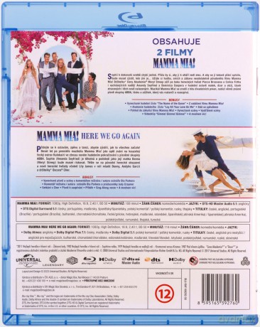 Mamma Mia! / Mamma Mia! Here We Go Again [2xBlu-Ray]