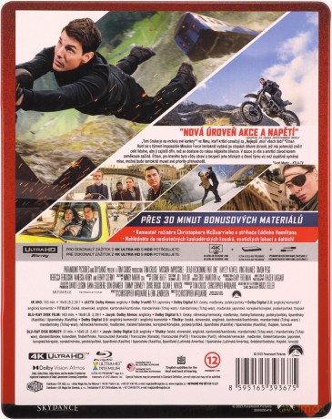 Mission: Impossible - Dead Reckoning Part One (steelbook) [Blu-Ray 4K]+[Blu-Ray]