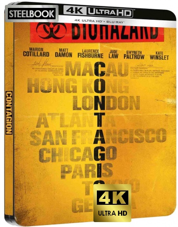 Contagion (Contagion: Epidemia strachu) (steelbook) [Blu-Ray 4K]