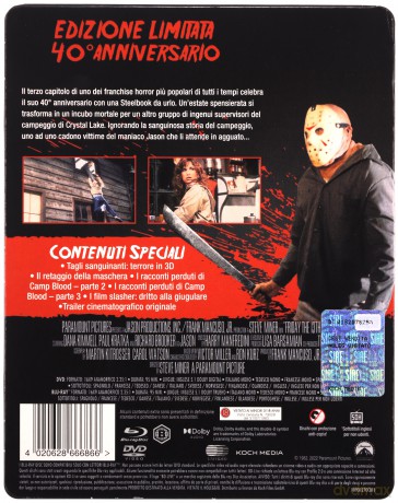 Friday the 13th Part III (Piątek trzynastego III) (steelbook) [Blu-Ray]+[DVD]
