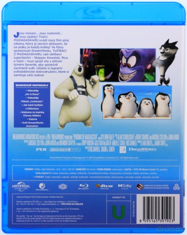 Penguins of Madagascar (Pingwiny z Madagaskaru) [Blu-Ray]